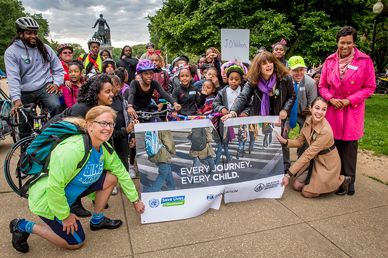 In U.S. Capitol, children celebrate UN Global Road Safety Week