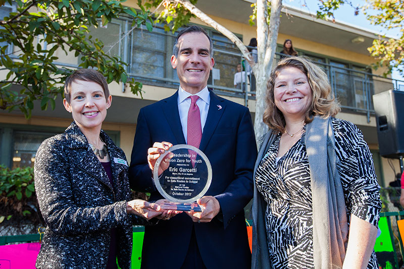 Los Angeles wins first ‘Vision Zero for Youth’ Leadership award