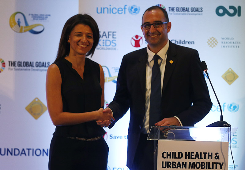 Saul Billingsley, was joined on stage by Edith Asibey, Chief, Communications & Partnerships for UNICEF Brazil, to announce a new €2 million funding pledge to UNICEF