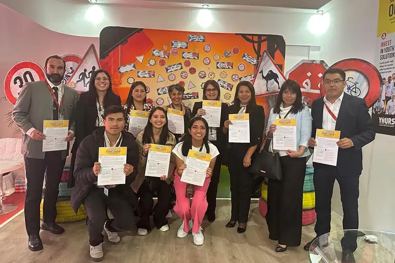 Decision makers and youth advocates in Peru joined to focus on young people and road safety.