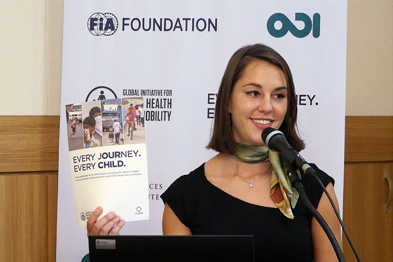 FIA Foundation US Manager, Natalie Draisin spoke at the event.