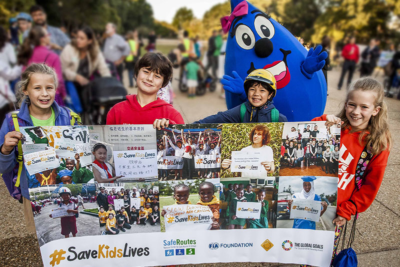 Local DC school children join over 1 million around the world in supporting the Save Kids Lives campaign.