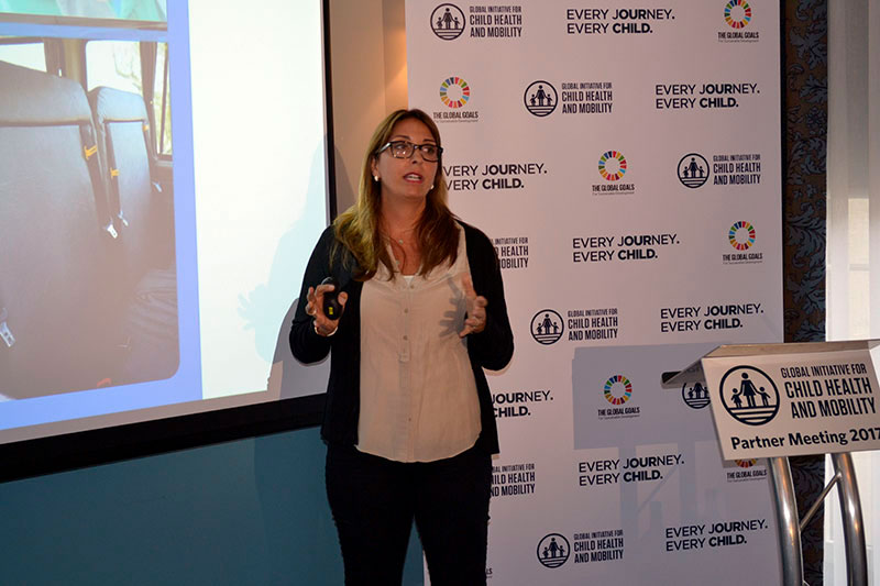 Nani Rodriguez described a successful school bus seat belt campaign in South America.