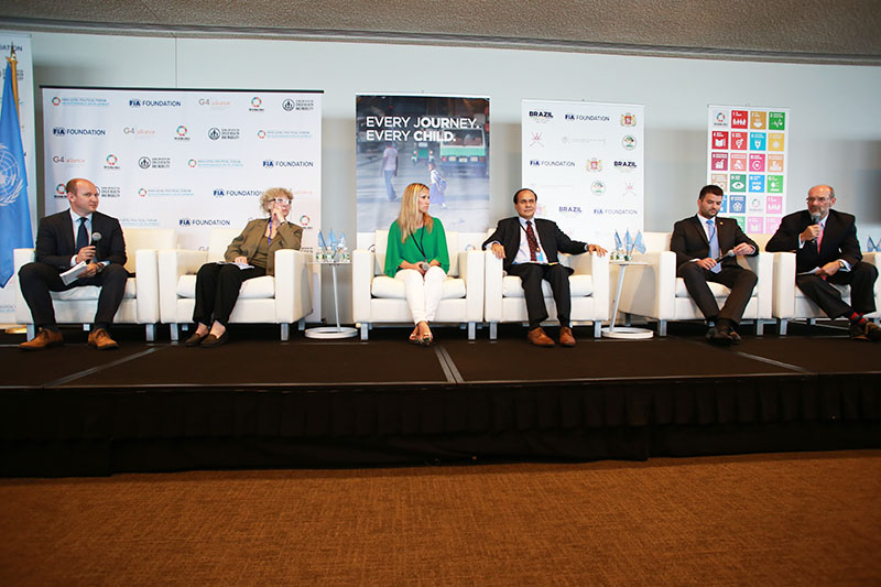 FIA Foundation’s Avi Silverman moderated a panel with experts from governments & WHO.