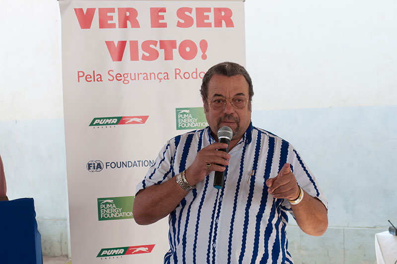 António Marques: President of Automóvel & Touring Club de Moçambique, a partner in the campaign.