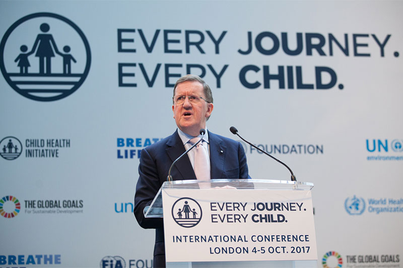 FIA Foundation Chairman Lord Robertson of Port Ellen opened the conference.