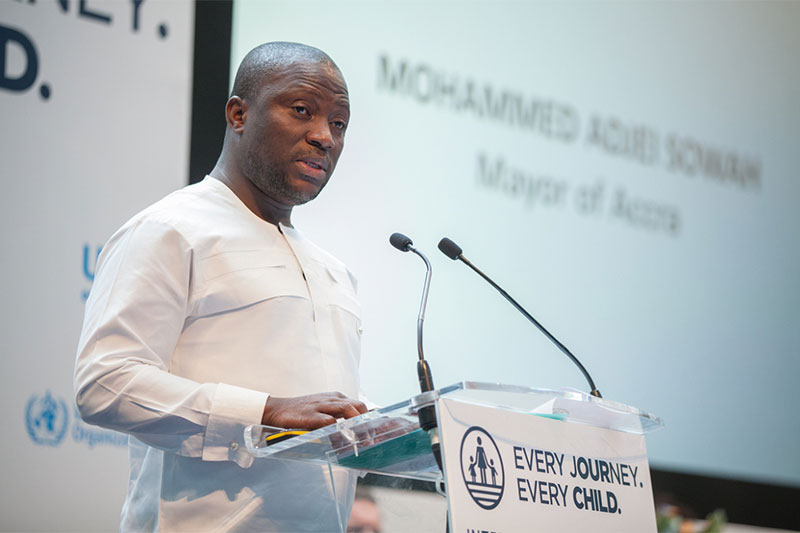 Mayor Mohammed Sowah of Accra discussed the mobility challenges facing his city.