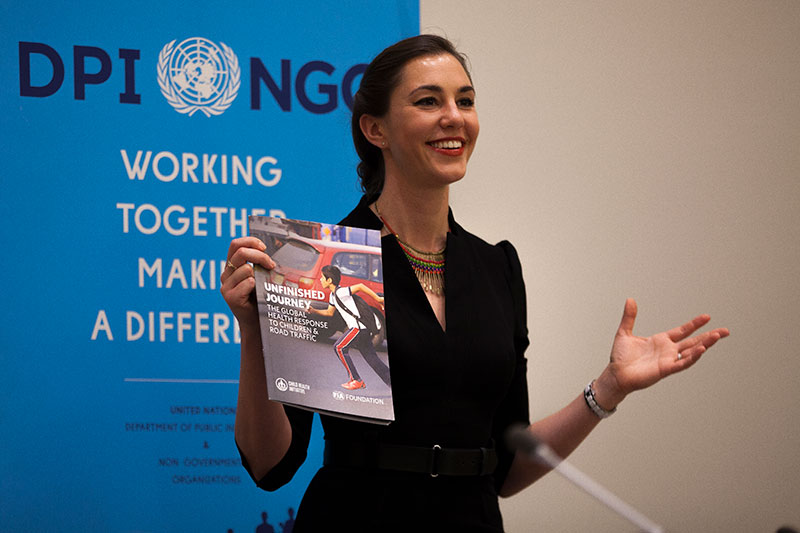UN HQ hosts launch of ‘Unfinished Journey’ report on road traffic and child health
