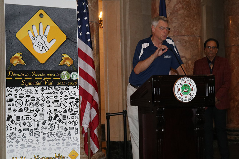 FHWA’s Michael Avery, Associate Division Administrator, Puerto Rico Division, expressed the organization’s commitment to reaching zero deaths on Puerto Rico’s roads.