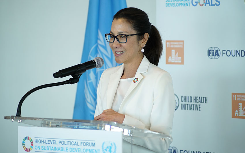 Michelle Yeoh, UNDP Goodwill Ambassador for the Global Goals: “Our challenge is to change our cities. To make them fit for the future, fit for our children. Because these are their streets too.”