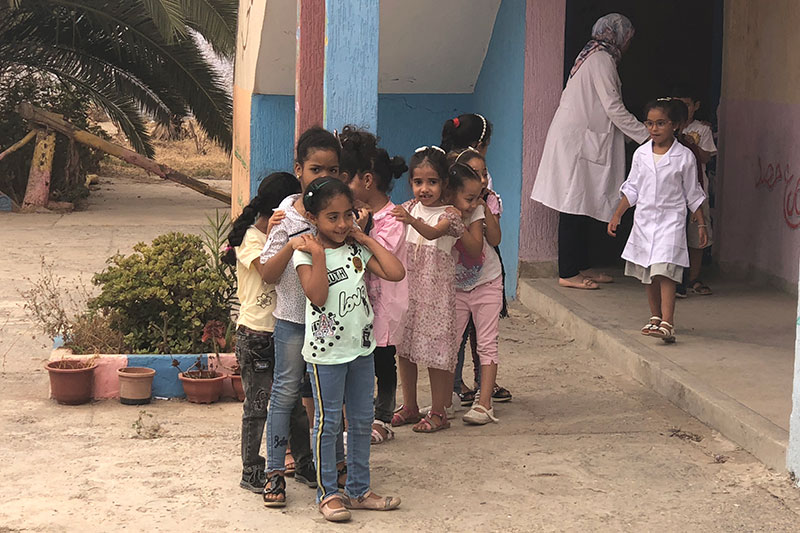 Children at Rhamna Primary.