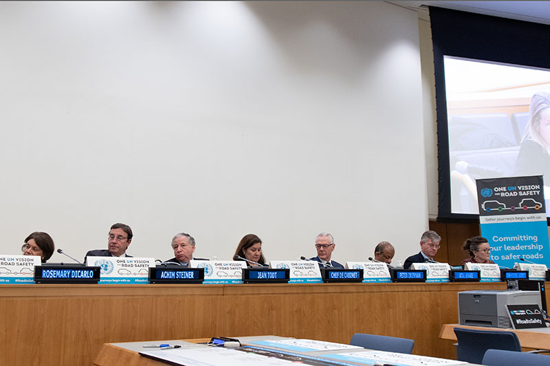 UN high level leaders’ panel answering how the strategy is significant to each of their departments within the UN.