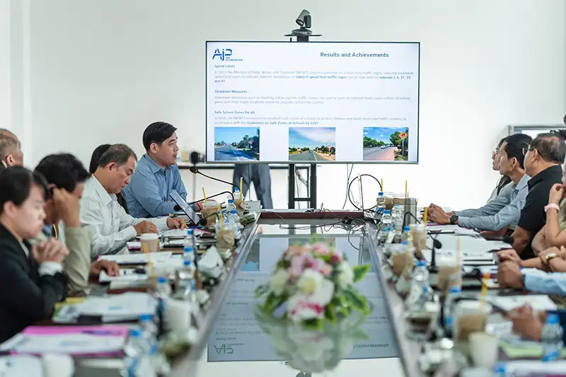 AIP Foundation brought together Cambodian stakeholders to focus on child road safety, supported by the FIA Foundation.