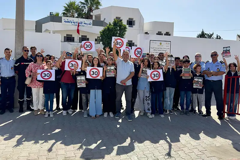 ASR has been campaigning for low speed streets across Tunisia.