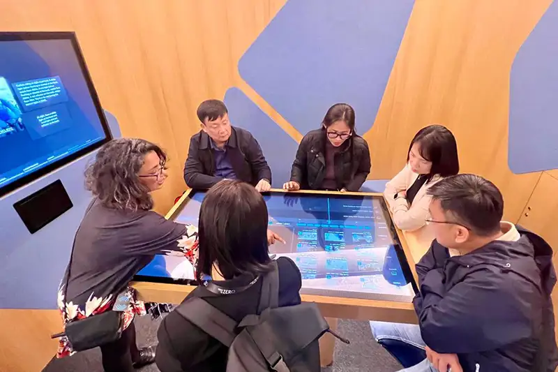 TAC’s interactive digital experience where delegates engaged in different road safety educational activities.